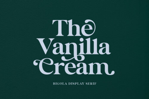 display serif font