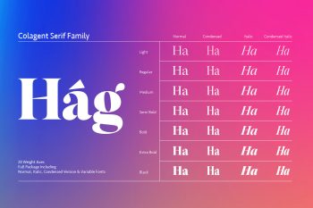 font family colagent
