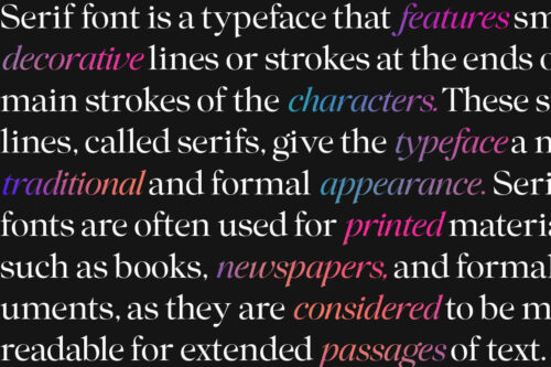 font family colagent