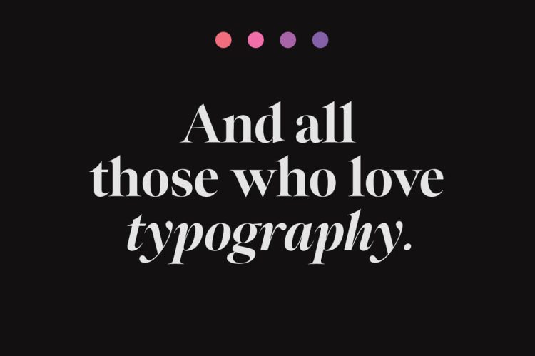 serif family