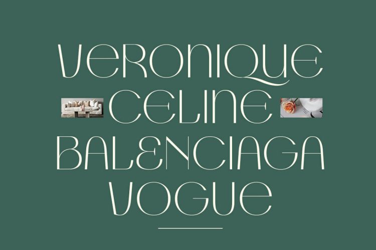 glamour luxury typeface