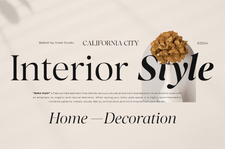 modern luxury and beaty serif font