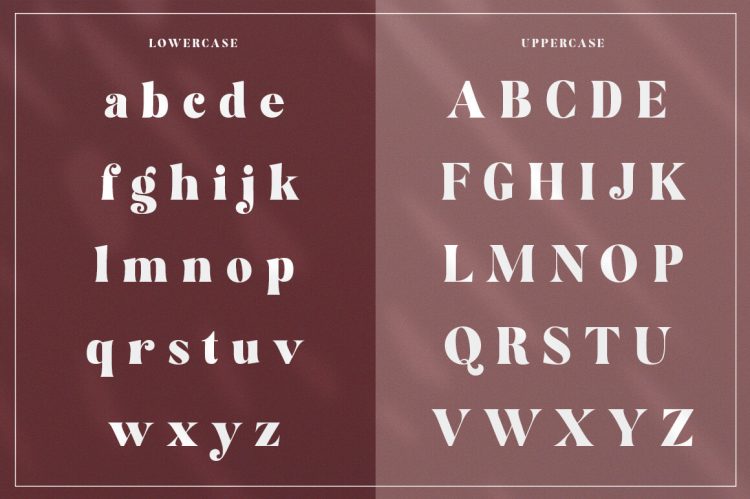 modern serif typeface