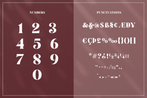 modern serif typeface