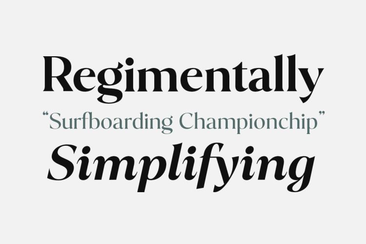 Serif Font Family