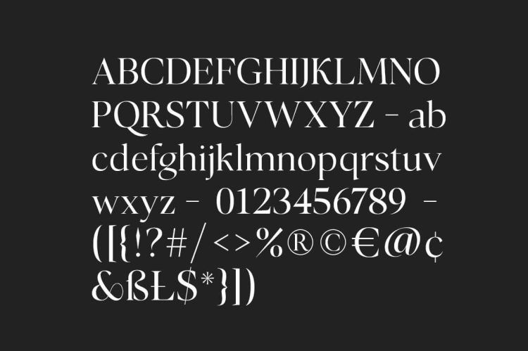 calligraphic serif