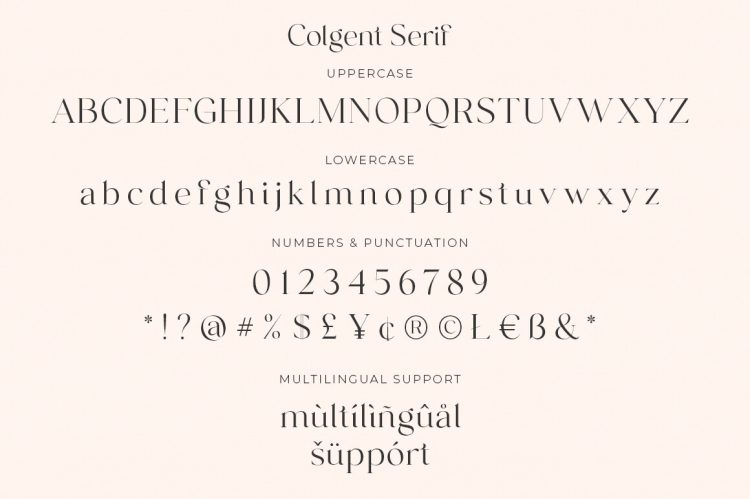 serif font