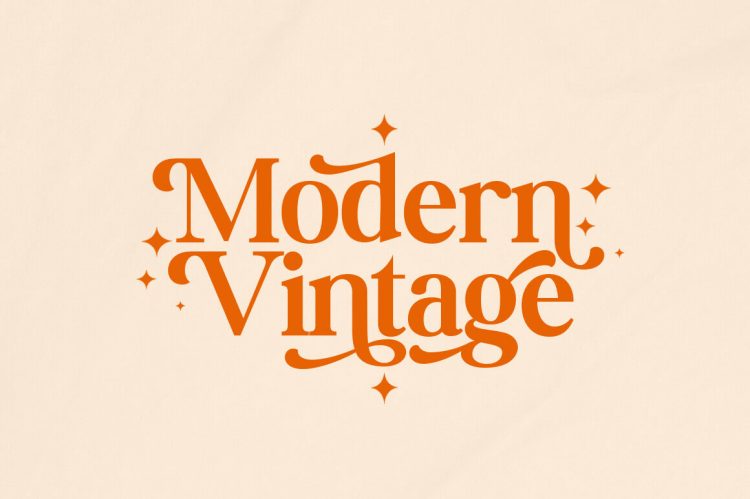 modern vintage serif font family