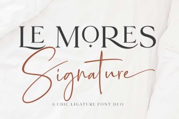 serif script font