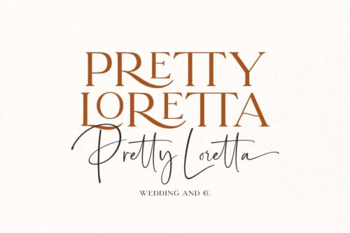 serif script font